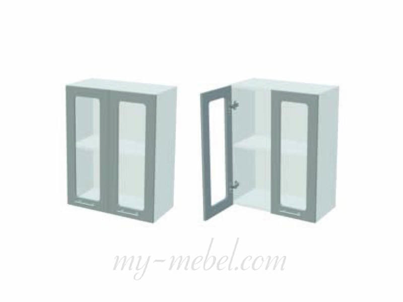 Шкаф 2 стеклянных двери ШВС-600 (Миф)